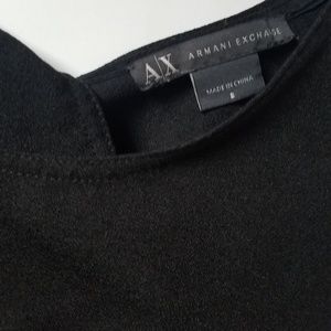 Armani Exchange Structured Cutout Mini Dress